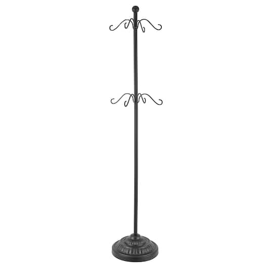Haute Decor Black Adjustable Stocking Tree